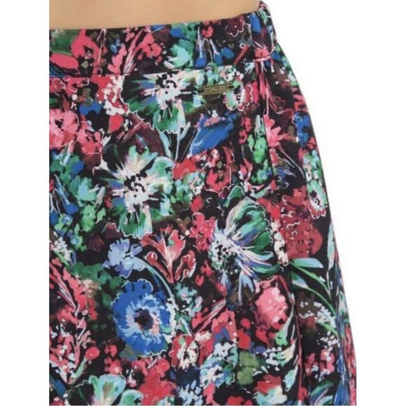 Tahari Women Skirt A line Flower Stretch Elastic Waist Small Size NWT - Picture 2 of 9